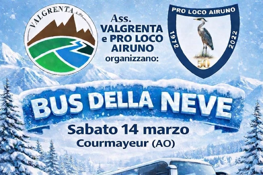 Bus della neve a Courmayeur
