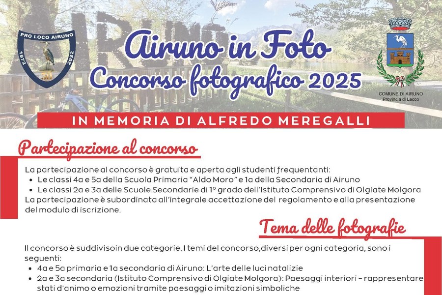 Airuno in Foto, concorso fotografico 2025
