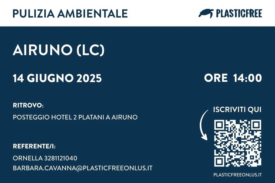 Pulizia ambientale con Plastic Free