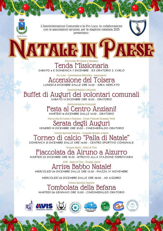 Locandina di Natale in Paese 2025