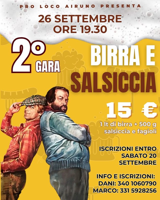 Locandina di 2ª Gara di Birra e Salsiccia