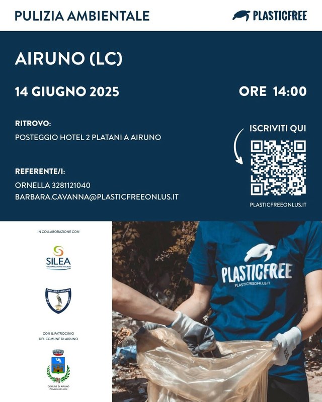 Locandina di Pulizia ambientale con Plastic Free